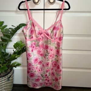 Floral Silk Slip Dress
